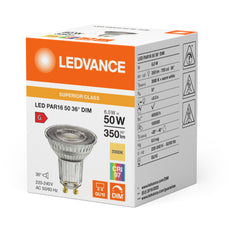 Ledvance Superior Led Par16 Gu10 6W 930 Dimmbarer Spot - 4099854059032