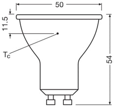 LEDVANCE Performance LED PAR16 GU10 6.9W 830 Spot - 4099854054808