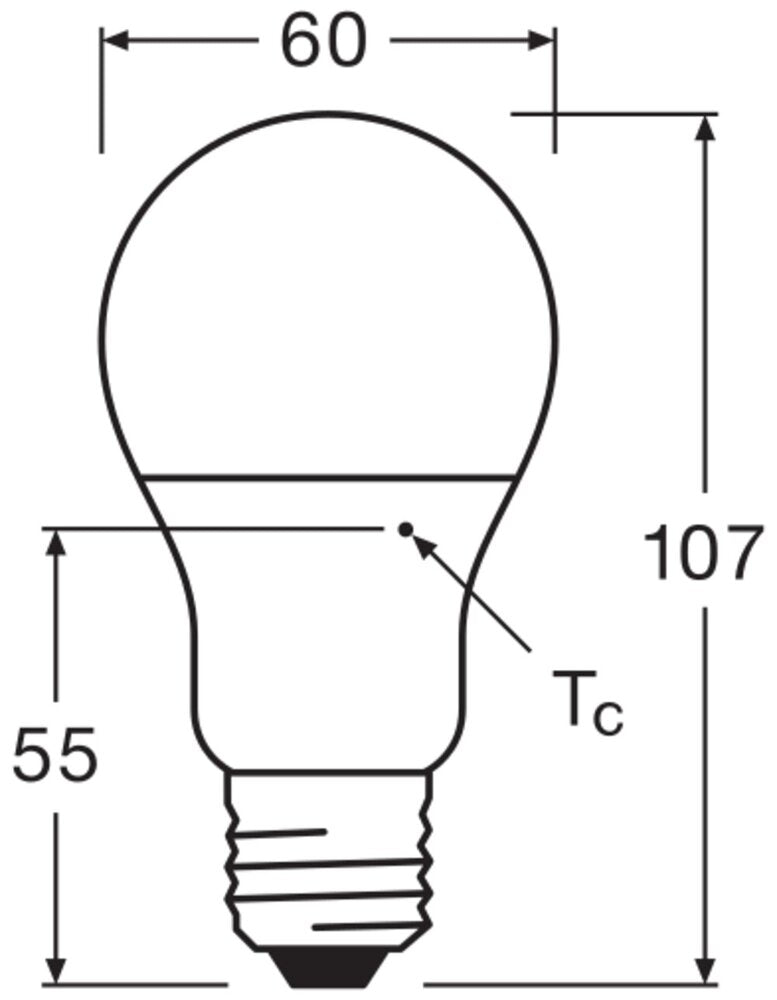 LEDVANCE Classic A60 LED Glühbirne 8.5W E27 2700K 806LM - 4099854049088 [2 Stück]
