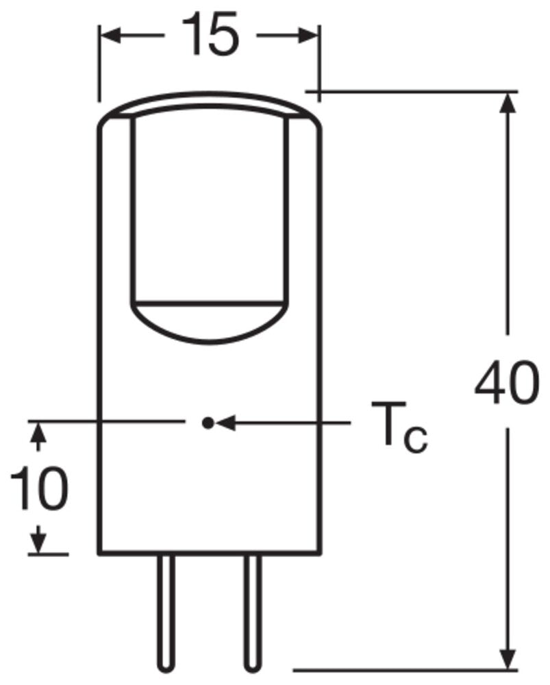 LEDVANCE 12V LED Pin GY6.35 2.6W Warmweiß 827 - 4099854048470