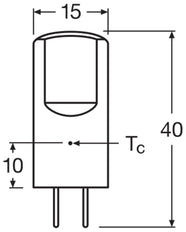 LEDVANCE 12V LED Pin GY6.35 2.6W Warmweiß 827 - 4099854048470