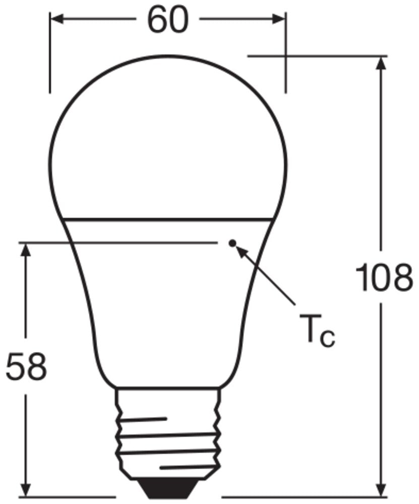 Led E27 Tageslichtsensor Lampe 8.8W 2700K Matt - 4099854043956