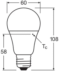 Led E27 Tageslichtsensor Lampe 8.8W 2700K Matt - 4099854043956