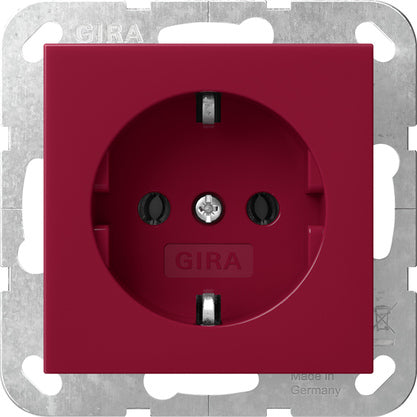 Gira System 55 Rote SCHUKO Steckdose 16A 250V - 4455108