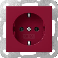 Gira System 55 Rote SCHUKO Steckdose 16A 250V - 4455108