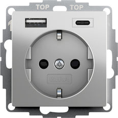 Gira Doppel Usb Wandsteckdose Mit Sicherheit Plus - 2459600