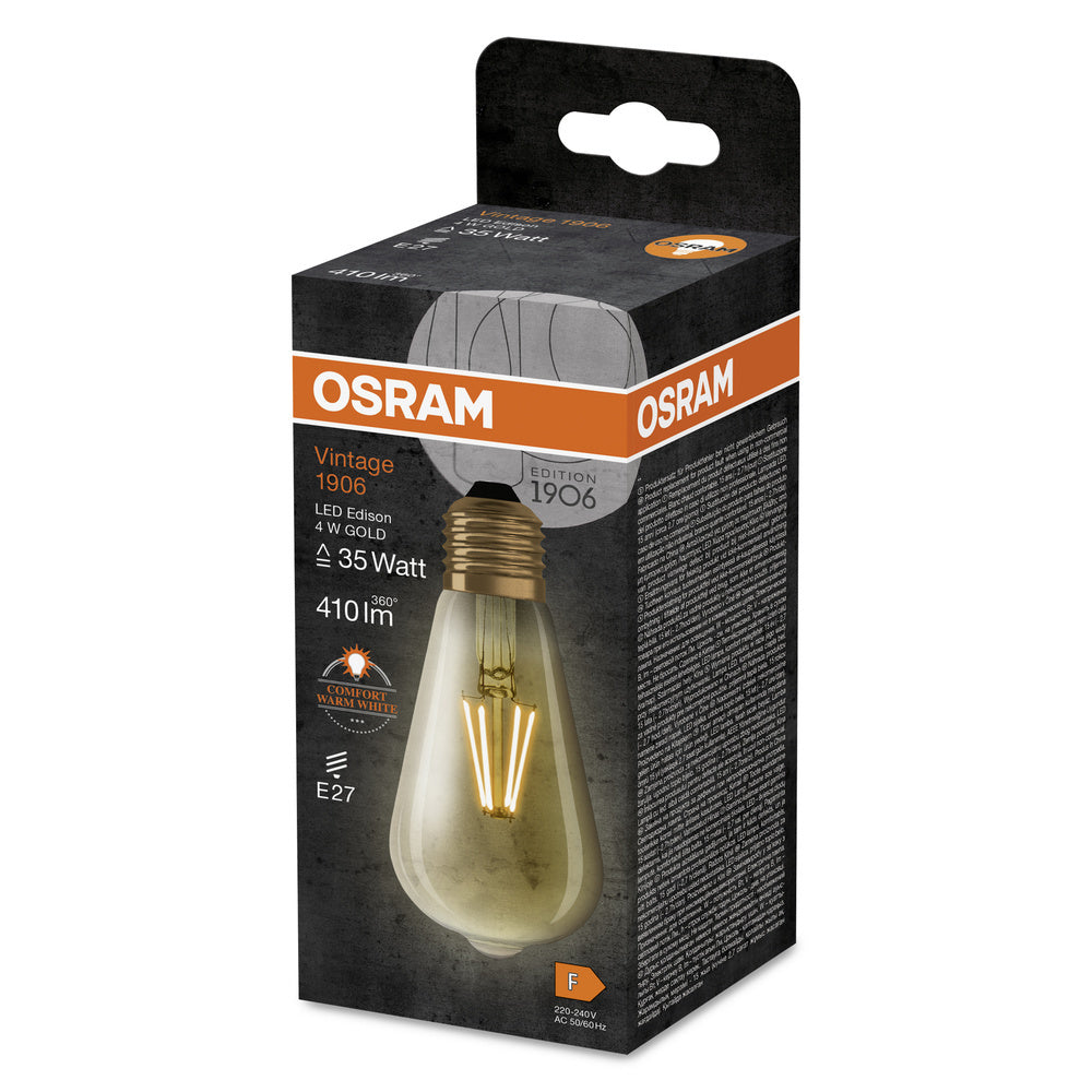 Vintage 1906 Led Edison Gold E27 4W 2400K - 4099854091377