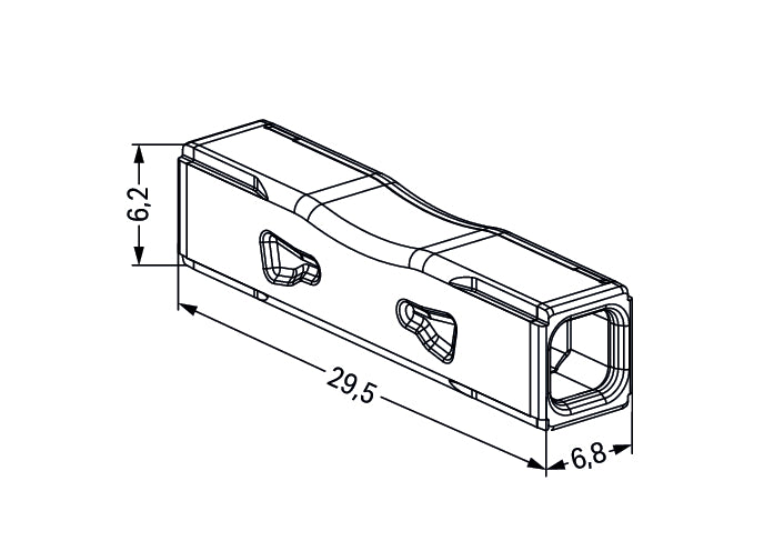 Wago 2773-2401 Push-Draht Inline-Stecker 4mm² 100 Stück - 2773-2401 [100 Stück]