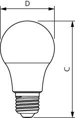 Philips CorePro Led A60 E27 8W 3000K Glühbirne - 8720169169135 [2 Stück]