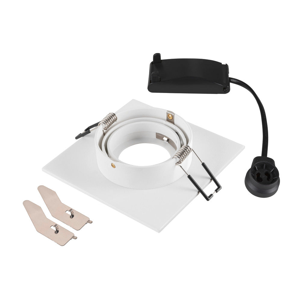 SLV Neue Tria 75 XL Quadratische GU10 Einbau-Downlight Weiß - 1007627