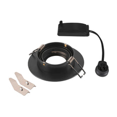 SLV Neue Tria 75 XL Runde GU10 Einbau Deckenleuchte Schwarz - 1007625