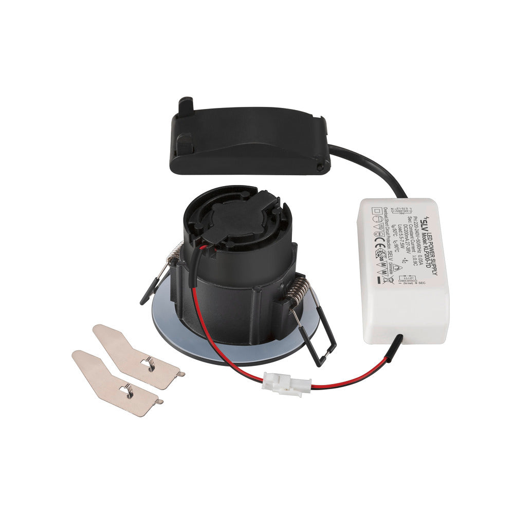 SLV Neue Tria 68 LED Einbauleuchte IP65 3000K Schwarz - 1007408