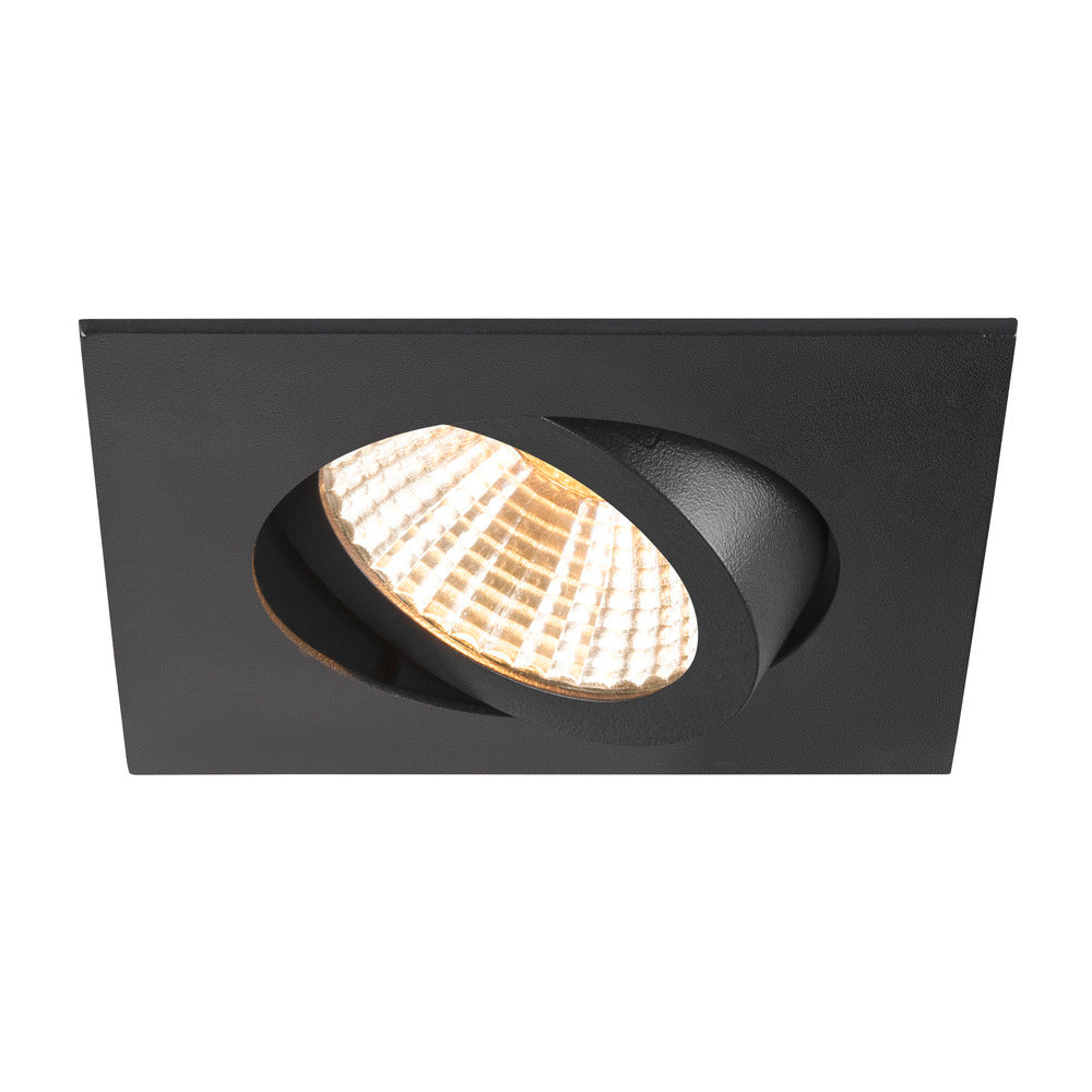 SLV Neue Tria 68 LED Quadratischer Einbau-Downlight Schwarz 3000K - 1007398