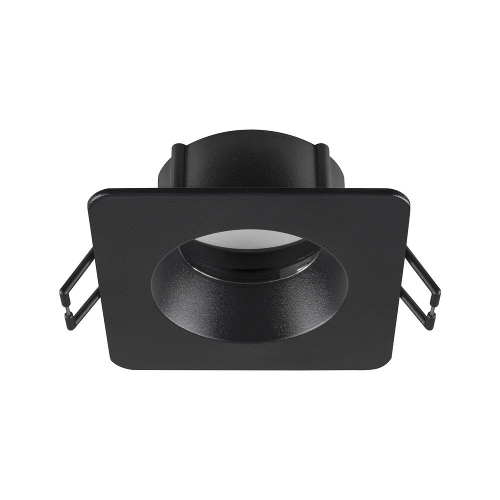 SLV Neue Tria 68 Quadrat IP65 Deckenmontage Ring Schwarz - 1007347