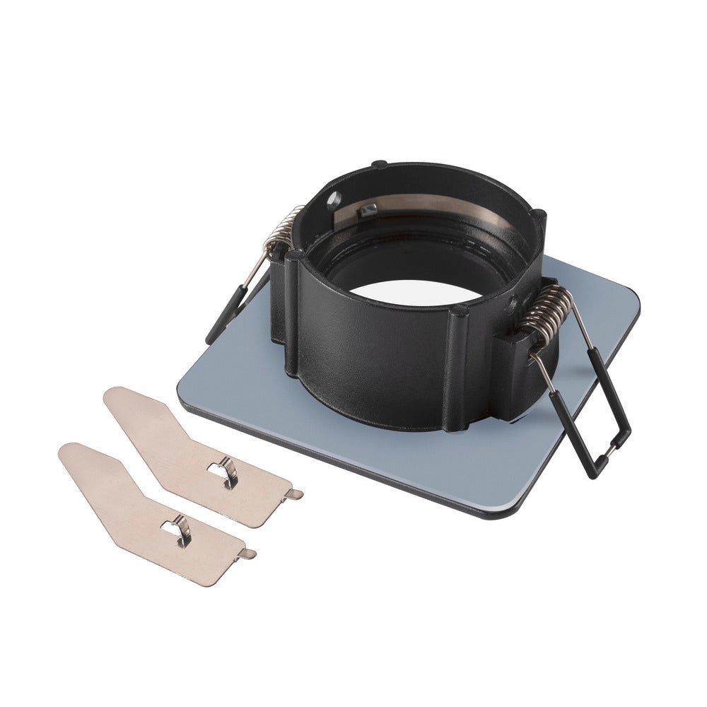 SLV Neue Tria 68 Quadrat IP65 Deckenmontage Ring Schwarz - 1007347