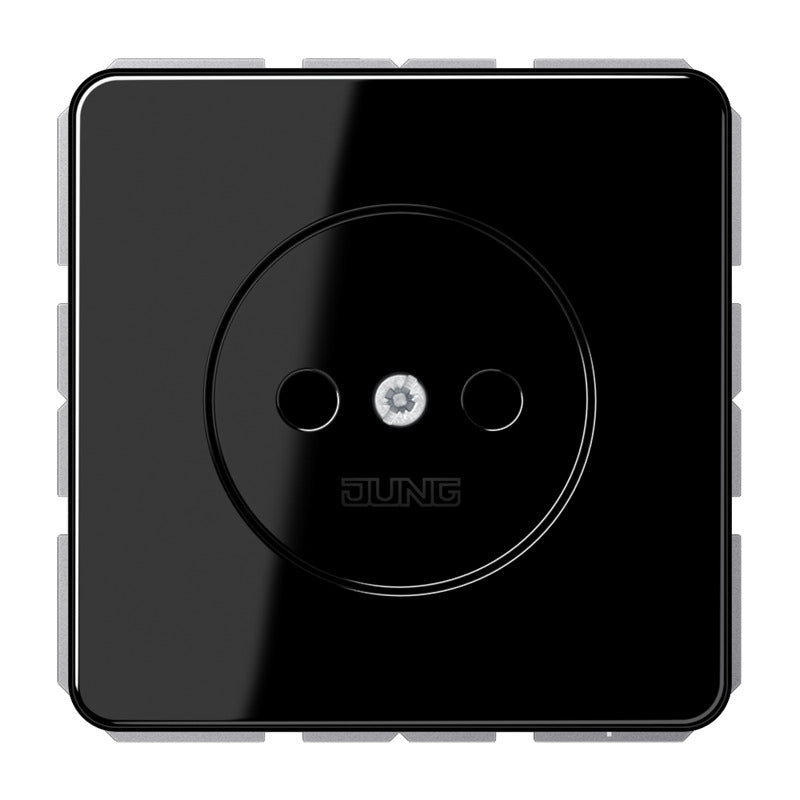 Jung CD1510NSW 16A Nicht-Geerdete Wandsteckdose Schwarz - CD1510NSW