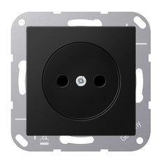 Jung A Serie Wandsteckdose 16A 250V Nicht Geerdet Graphit Schwarz - A1510NSWM