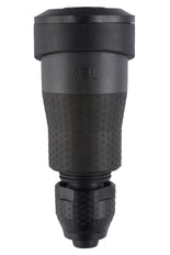 Professioneller Schuko Anschluss IP54 4T Schwerlast Schwarz - 100000105