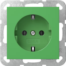 Gira System 55 Grüne SCHUKO Steckdose 16A 250V - 4455107