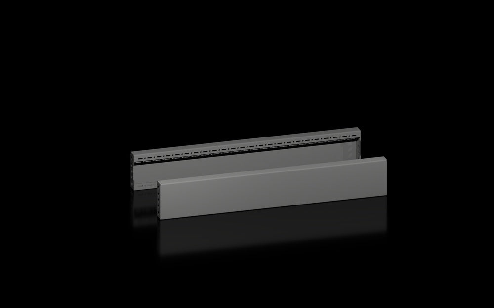 VX Seiten Sockel Paneel Set 800x100mm Schwarz Stahl - 8660034