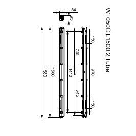Philips Ledinaire IP65 Wasserdichte LED Röhrengehäuse L1500 - 8710163366050