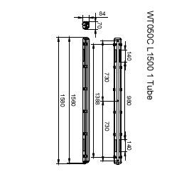 Philips Ledinaire IP65 Wasserdichtes LED Röhrengehäuse L1500 - 8710163366043