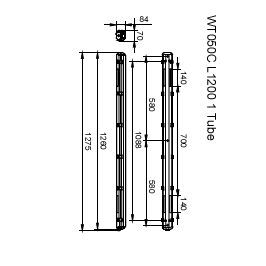 Philips Ledinaire WT050C Wasserdichtes LED-Rohrgehäuse - 8710163366029