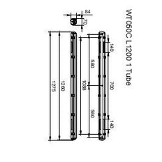 Philips Ledinaire WT050C Wasserdichtes LED-Rohrgehäuse - 8710163366029