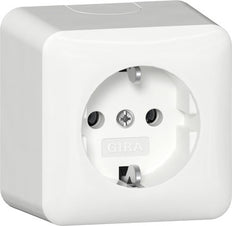Gira Aufputz SCHUKO Steckdose 16A 250V Rein Weiß - 444014