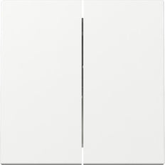 Gira System 55 Doppelwippenschalter Abdeckung Reinweiß - 329503