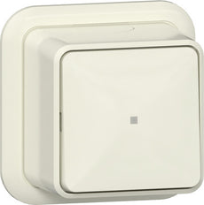 Gira 2-Pole Surface Mount Control Switch With LED - 311210