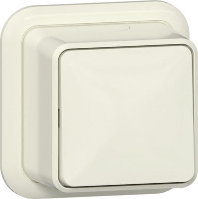 Gira Cross Wechselschalter Creme Weiß - 310710