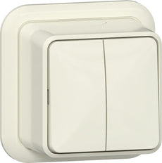 Gira Serie Aufputz Wippschalter 10A 250V Weiß - 310510