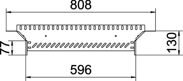 Kabelrinne T-Stück Verbinder 60x600 Verzinkter Stahl - 6042123
