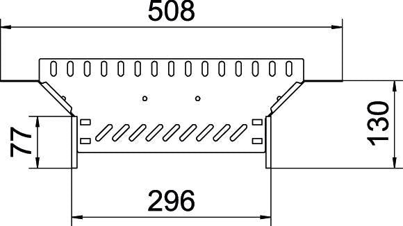 Kabelrinne T Stück Erweiterung 60x300 Verzinkter Stahl - 6042117