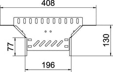 T Abzweigverbinder Für Kabelrinne 60x200mm Stahl SV - 6042115