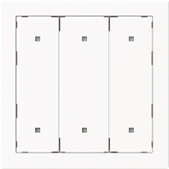 ABB Busch Dreifach Elektronischer Druckschalter Abdeckung Weiß - 2CKA001751A3330