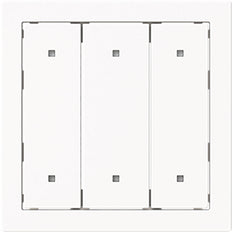 ABB Busch Dreifach Elektronischer Druckschalter Abdeckung Weiß - 2CKA001751A3330