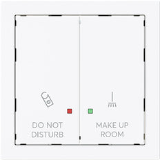 ABB Doppelter Wippschalter Hotelzimmer Statuspanel Weiß - 2CKA001751A3313