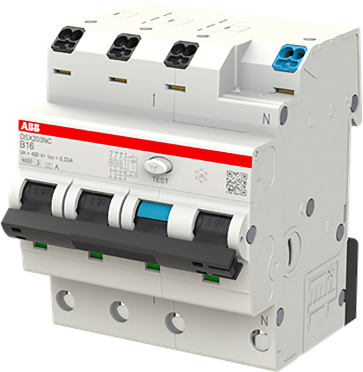 ABB DSX203NC B16 A30 RCCB Circuit Breaker 3P+N - 2CSR256192R1165