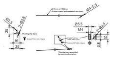 Philips CoreLine Panel RC159Z Sicherheitskabel - 8720169752474 [2 Stück]
