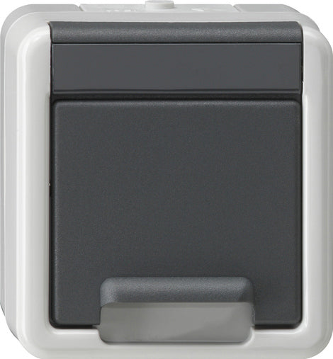 Gira Safety Plus Schlagfester Steckdosenanschluss Mit Abdeckung - 441430
