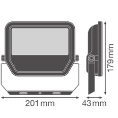 Led Flutlicht 41W 6000Lm Ip66 3000K Schwarz - 4099854305924