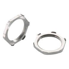 Pflitsch EMC M25 Messing. Vernickelt Schraubmutter - GMM225/7PA [2 Stück]