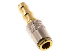Brass DN 6 Mold Coupling Socket 9.5 mm Hose Pillar