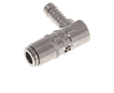 Edelstahl DN 6 Formkupplung Muffe 9 mm Schlauchsäule 90-deg