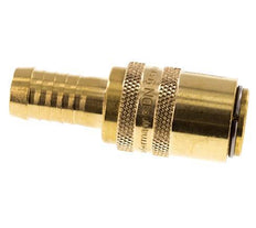 Brass DN 9 Mold Coupling Socket 13 mm Hose Pillar Double Shut-Off