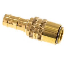 Brass DN 9 Mold Coupling Socket 12.7 mm Hose Pillar Double Shut-Off