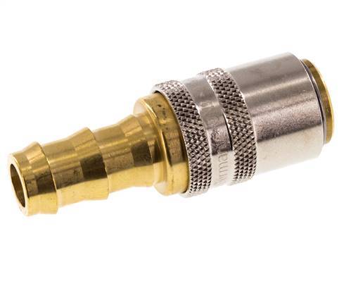 Brass DN 9 Mold Coupling Socket 12.7 mm Hose Pillar