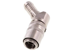 Edelstahl DN 9 Formkupplungsmuffe 13 mm Schlauchsäule 45-deg